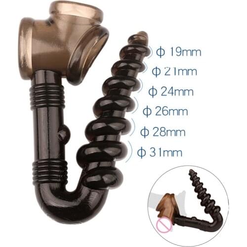 Sex Toys Male Cock Ring With Anal Plug G spot Stimulate Anal Penis Massage Adult Masturbators Adults Sex Toys For Men Penis Ring