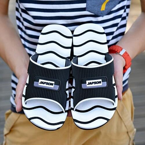 Classic White Wave Summer Couple Home Slippers Men Flip Flops Comfortable Big Size 47 Massage Beach Slippers Men сланцы мужские