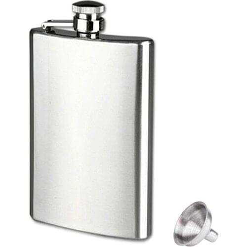 Solar Steel 8 oz 240 ml Drink Flask 0,23 and 0,28 L capacity safety cap hunili drink flask vodka whisky flask