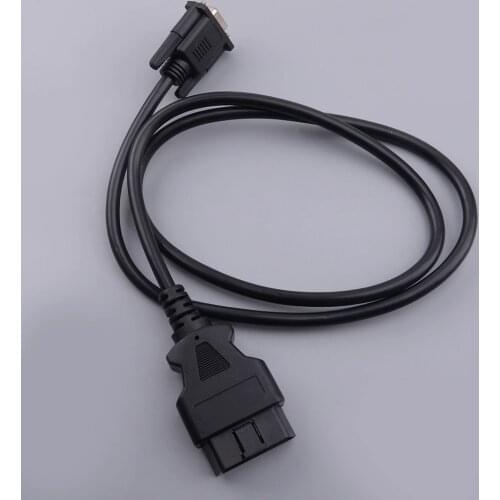 Universal 16 Pin OBD2 to RS232 DB9 9Pin Car Diagnostic Interface Adapter Connector Cable Line