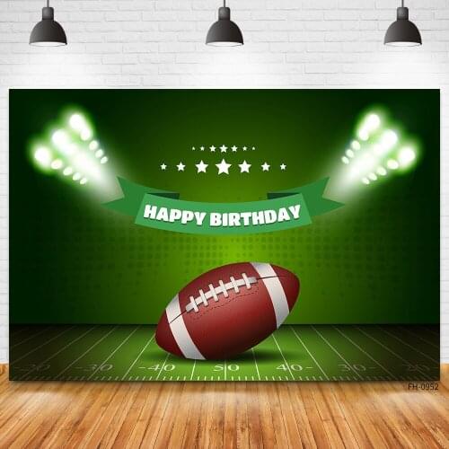 Football Field Backdrop Stadium Soccer Sports Baby Shower Boy Birthday Party Photo Studio Vinyl Photography Background Photocall