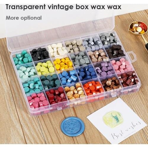 Vintage Octagonal Sealing Wax Tablet Set with Spoon Sealing Stamp for DIY Scrapbooking Wedding Decorative Invitation Sealing