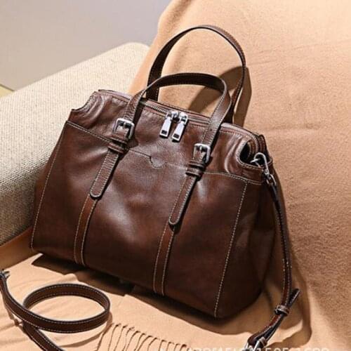 Handbag womens leather сумки 2021 женские бренд Women Genuine Leather Bag Luxury Designer Womens genuine handbag Cowhide Bag