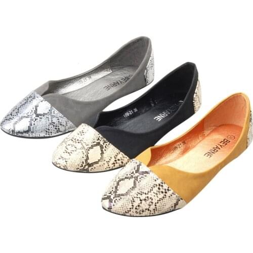 Women shoes New snake print print pointed flat shoes women fashion explosion oxford shoes for women ladies shoes