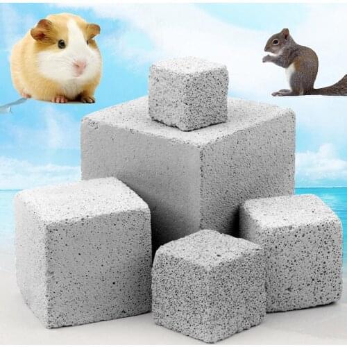 Small Pet Hamster Squirrel Rabbit Teeth Grinding Calciums Stone Molar Chew Toy Rabbit Minerals Molar Chew Toy for small pets