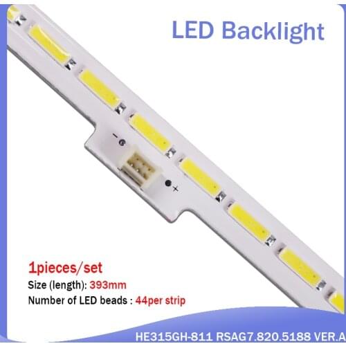 1 pcs/set LED backlight bar HE315GH-B11 RSAG7.820.5102 for LED32K160JD GT-1119424-A 44 LEDs 393MM new