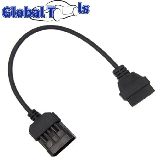 10 Pin to 16 Pin Adapter Cable Extension Cable For Ope OPCOM 10PIN Diagnostic Connector OBD OBD2 Connector Cable