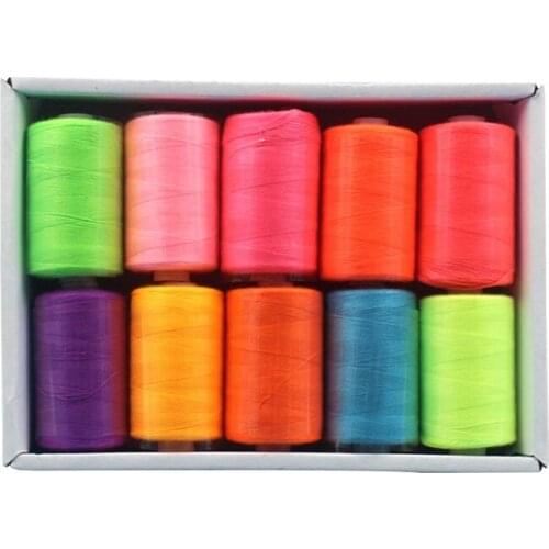 10pcs 1000 Yards Polyester Sewing Thread For Hand Stitching Thread Sewing Machine Sewing Thread DIY Apparel Sewing Fabric Line
