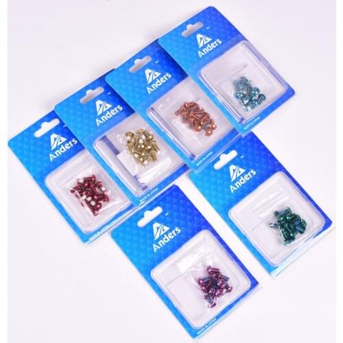 10packs Disc screw Mountain Bike T25 Disc Brake Rotors Bolts M5*10 mm MTB Stainless Steel Rotors fixed screws 12piece Multcolor