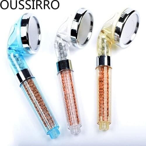 Anion Filter Shower Head 8 Diameter Showering Three Mode Water-Saving Shower Heads Rainfall Shower For Bath Bathroom Supplies