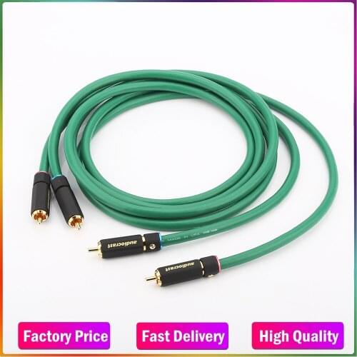 HI-End A54 Audio Cable Male to Male HIFI RCA Cable 6N OFC RCA Male to Male Audio Cable