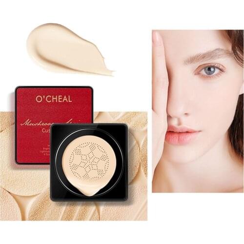 2 Colors Mushroom Head BB Cream Foundation Cream for Face Makeup Concealer Cushion for Face Base Cream with Whitening CC Cream