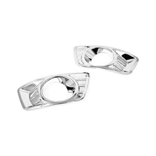 Free Shipping ABS Plastic Chrome Front Fog Light Cover for KIA Rondo Carens 07-10