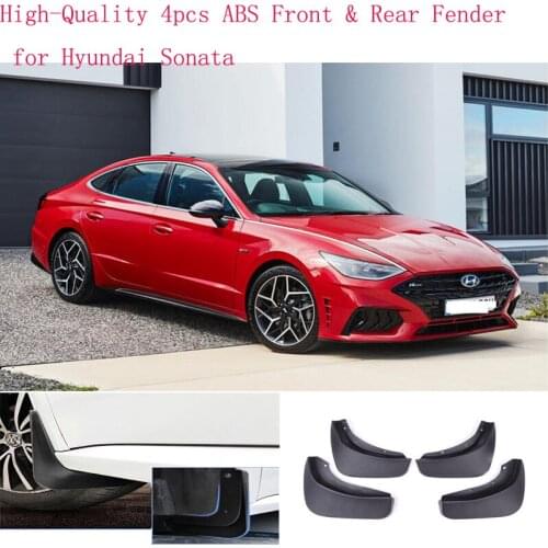 High-Quality 4pcs ABS Front & Rear Fender for Hyundai Sonata Car Mud Flaps Splash Guard Mudguard Mudflaps Accessories