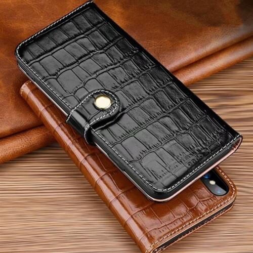 Genuine Leather Crocodile Phone Case For Samsung Galaxy Note 10 10 Plus Cover Luxury Flip Wallet Stand Etui Card Holder Fundas