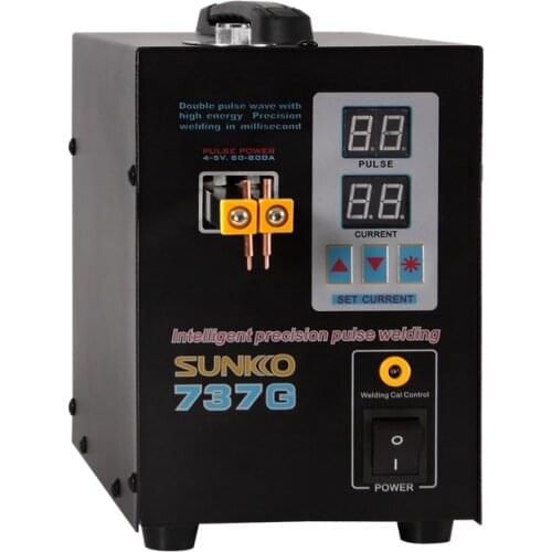 Hot sale 737G Spot welder 1.5kw LED illumination Dual Digital Display double pulse Welding Machine for 18650 battery
