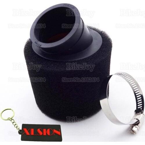 48mm Bent Foam Sponge Air Filter Cleaner for Pit Dirt Bike ATV Quad Moped Scooter Buggy Go Kart Motorcycle Motocross