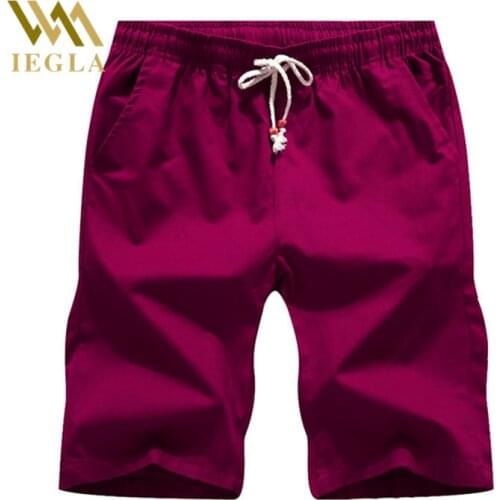 Summer Men Beach Short Pants Mens Quick-Drying Cotton Board Shorts Male Casual Holiday Stretch Beach Pant Plus Size Baggy Pants