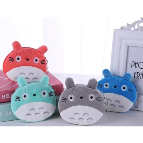 Anime Tonari No My Neighbor Totoro Cartoon Mini Wallet Children Student School Key Bag Coin Card Purse Cosplay Gift