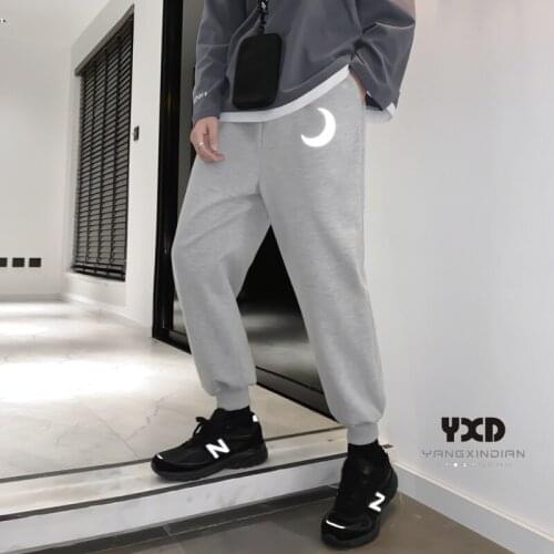 Men clothing Summer Men Women Sweatpant Flash Reflective Pants Joggers Punk Hip Hop Dance Show Party Night Jogger Baggy Trousers