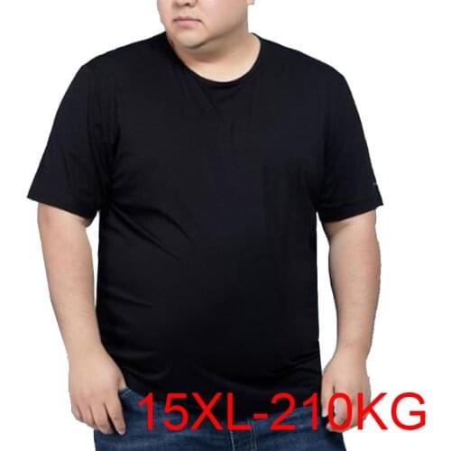 Men 15xl 210kg summer t-shirts plus size man 8XL 10XL 12XL simple Home oversize tshirt