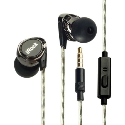 In-Ear Hybrid Multidriver System Headphone with Mic Hifi Monitor Earphone Dual Drivers Wired Hi-Res Earbud Mini Portable
