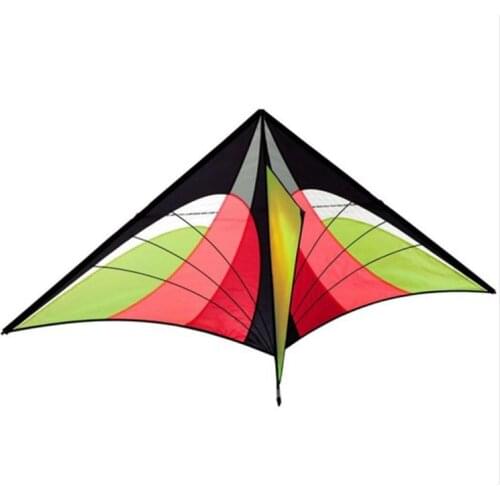 New Toys 5.2ft High Quality Power Single Line Blue Triangle Kite With Handle And Line Good Flying Hot Sale
