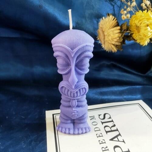 New Monster Old Man Big Head Mystery Candle Mold Silicone Mold Candle-Making Kits Home Decor