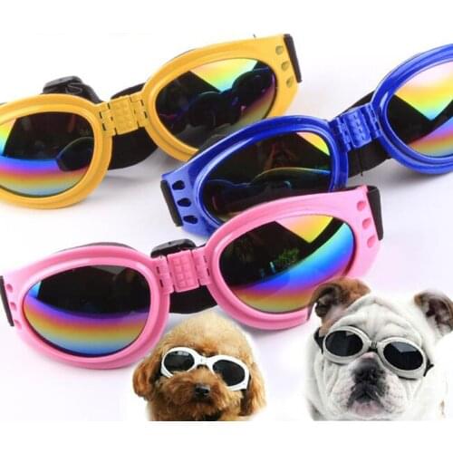 Dog Product Head Wear UV Protection Goggles Sunglasses Foldable Pet Dog Glasses Large Dog Glasses Outdoor Eyewear Waterproof