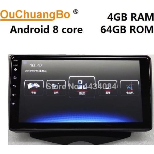 Ouchuangbo 10.1 Inch Car Stereo GPS Radio Head Units For Hyundai Veloster Support 8 Cores 4GB 64GB Android 8.1 OS