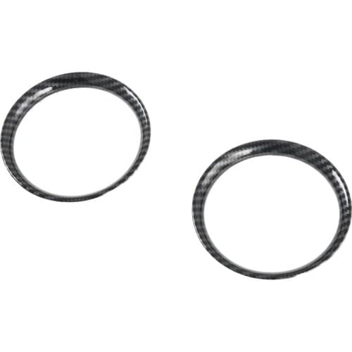 For Nissan Navara NP300 2016-2021 Carbon Fibre Car Front Air Conditioner AC Outlet Vent Frame Cover Trim Accessories