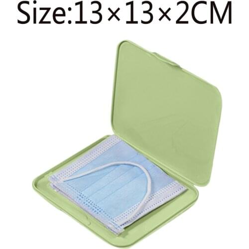 Portable Mask Storage Box Mask Packaging Box Dustproof Mask Case Face Mask Folder Disposable Mask Container Organizer Holder