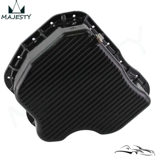 Fit for 2001-2010 6.6L LB7 LLY LBZ LMM Duramax Black/Silver High Capacity Cast Aluminum Oil Pan