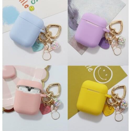 Cute Rabbit Silicone Case For Airpods Cover Good Soft Bluetooth Wireless Earphone Funda For Airpods Protective Shell