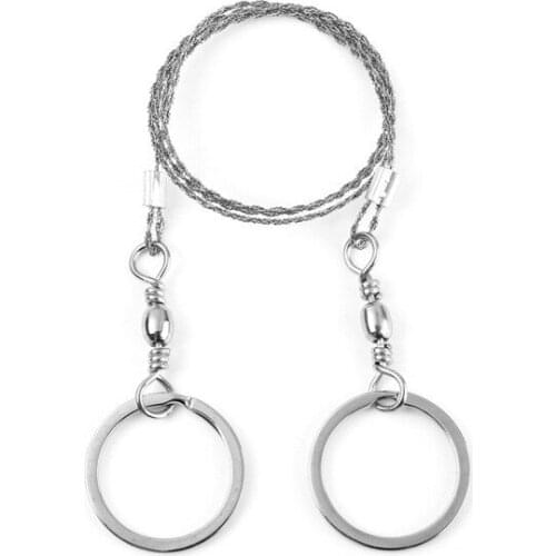 Outdoor Lifeline Saw Camping Mountaineering Chain Lifesaving Tool Wire tactical keychain hunting edc hiking gear