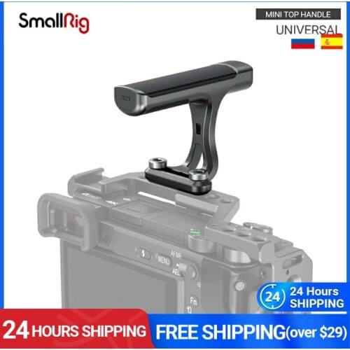 SmallRig Universal Mini Top Handle With 1/4”-20 Screw for Light-weight Cameras SmallRig Camera Cage Video Shooting Handle - 2821