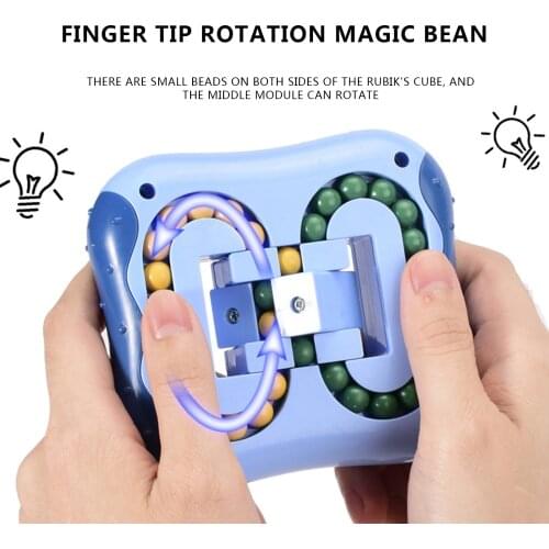 Spinning Magic Bean Intelligence Fingertip Magic Cube Finger Top Early Education Puzzle Relief Pressure Childrens Toys