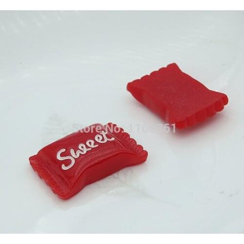 1pcs/lot resin flat back red sweet candy 23mm simulation of food Cabochon Scrapbook DIY phone decoration B303-7