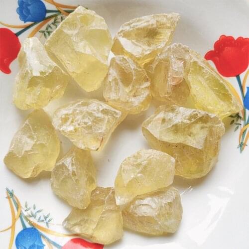 100g 3-5cm Bulk Raw stone Natural Citrine Stone Yellow Quartz Crystal Rough Bulk Gemstone Natural Stone specimen DIY Material D3