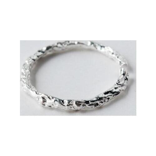 2MM SO THIN 100% Authentic REAL.925 Sterling Silver Fine Jewelry Branch twig ramet Ring GTLJ1504