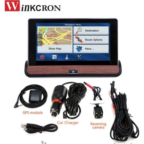 7" Android GPS Navigation Car DVR Dash Camera 16GB ROM Dual Lens Full HD 1080p Parking Video Recorder Dash Cam