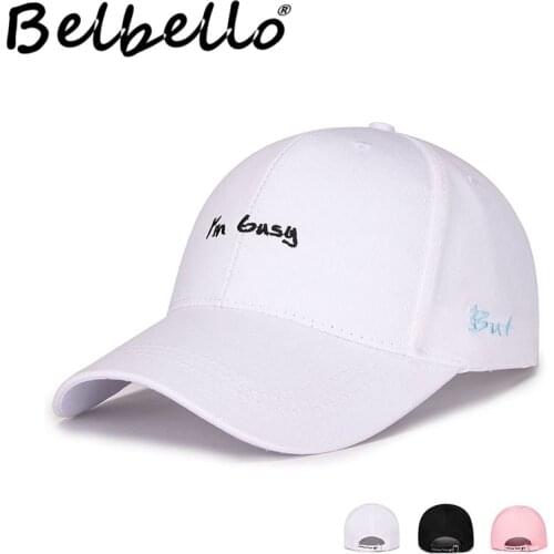 Belbello New style spring and autumn tidal current cotton baseball cap mens and womens lovers leisure embroidered sun hat