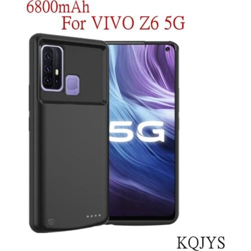 KQJYS External Battery Charging Cover for VIVO Z6 5G Portable Power Bank Battery Charger Cases for VIVO Z6 5G Battery Case