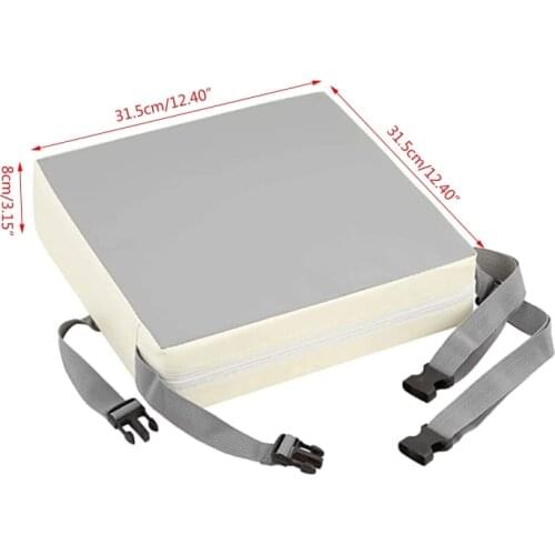 Kids Chair Increasing Cushion Toddler Adjustable 2 Strap Dining Booster Seat Pad