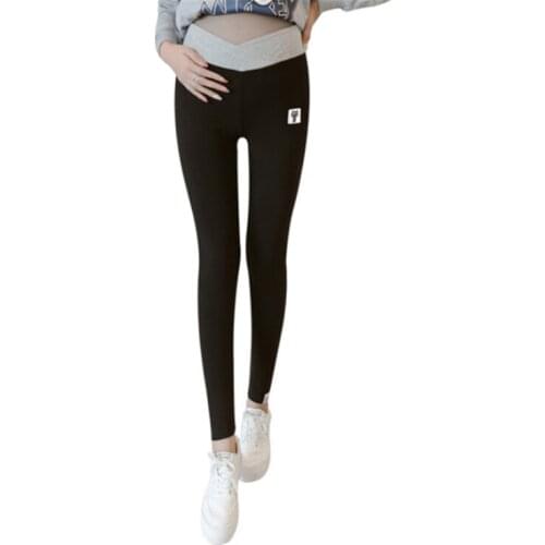 2018 Elegant Maternity Leggings Low Waist Belly Pants For Pregnant women Soft Fabric Pregnancy Thin Trousers Clothes B0391