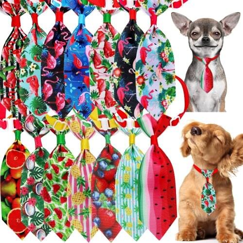 50pcs Small Dog Tie Pet Supplies Dog Bow Tie Samll Dog Cat Bowtie Neckties Holiday Pet Dog Cat Puppy Tie Dog Gorooming Products