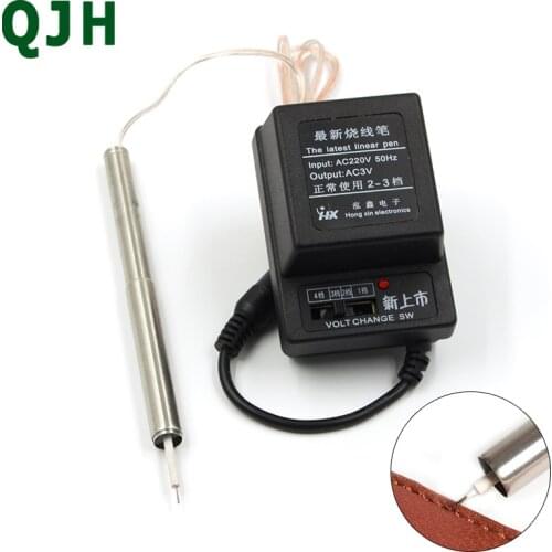 Leather craft tools professional wax thread burning thread pen tool set using leather sewing wax thread to burn the thread