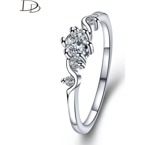 DODO Chic AAA Zircon Superfine Ring Kpop Fashion Rose Gold Color Tail Ring For Women Elegant Office Ladies Jewelry Anillos Dm138