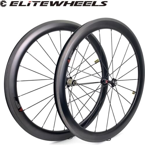 ELITEWHEELS 700C Novatec A271/F372 Hub Carbon Road Bike WheelS 30 35 38 45 47 50 55 60 88mm Tubeless Clincher Tubular Wheelset