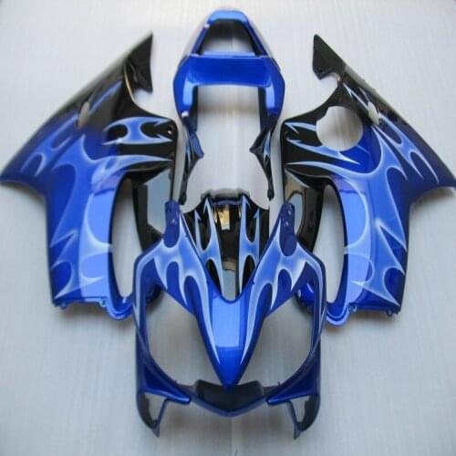 ABS-Injection Fairing kit for CBR600F4I 01 02 03 CBR600 F4I CBR 600 F4I 2001 2002 2003 ABS blue gloss black Fairings